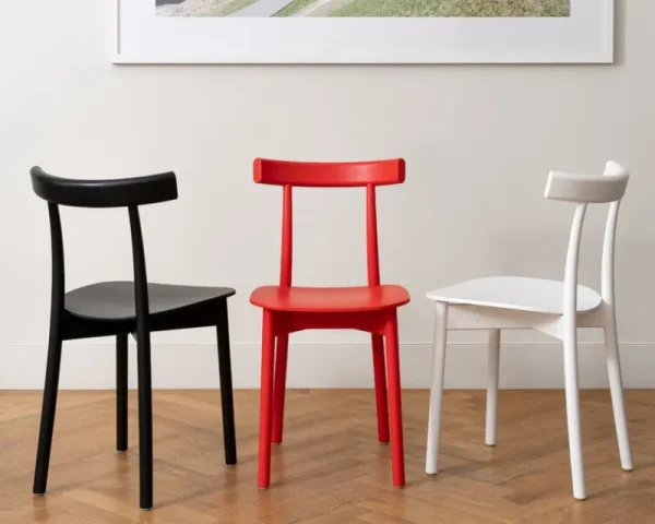 Muuto Sitzgelegenheiten-Nine Skinny Stuhl, schwarz gebeizte Esche