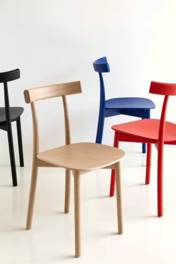 Muuto Sitzgelegenheiten-Nine Skinny Stuhl, schwarz gebeizte Esche