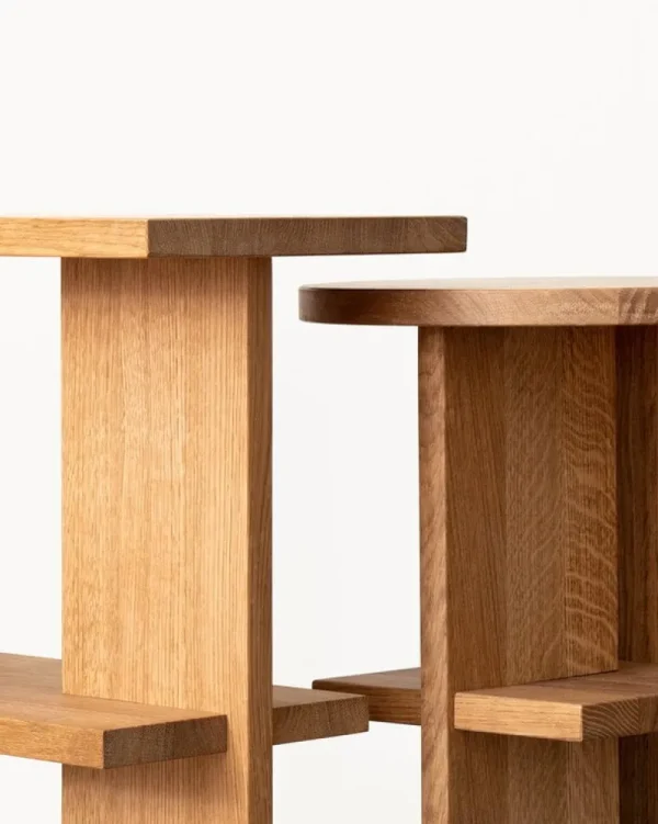 HAY Tische-Nine Tee Beistelltisch, rechteckig, matt lackierte Eiche