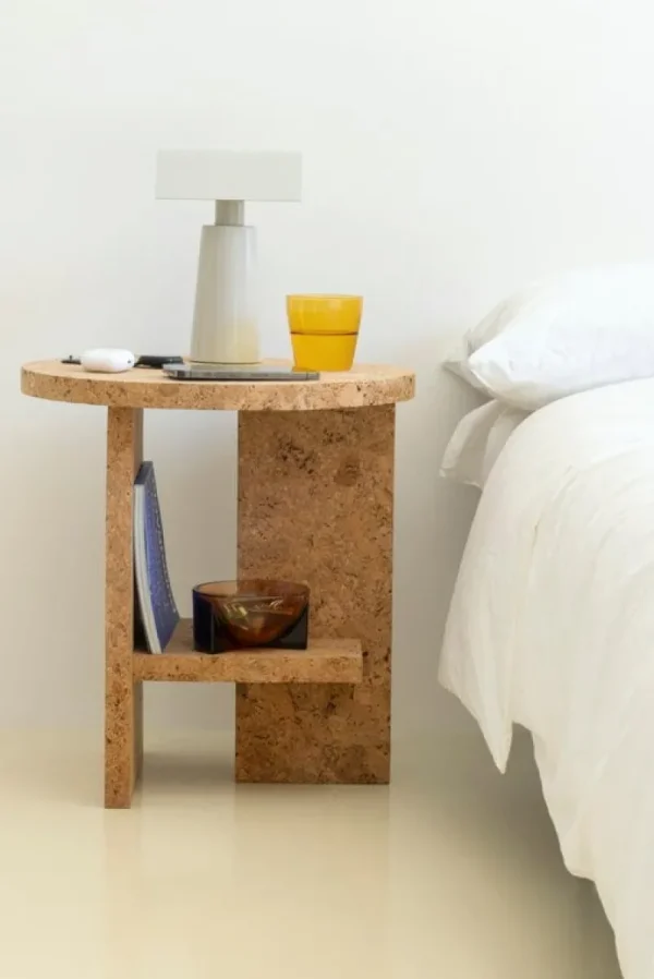 TIPTOE Tische-Nine Tee Beistelltisch, rund, Naturkork