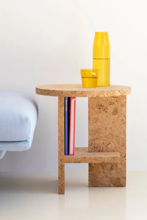 TIPTOE Tische-Nine Tee Beistelltisch, rund, Naturkork