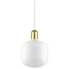 Louis Poulsen Deckenleuchten-Normann Copenhagen Amp Leuchte, klein, Weiß - Messing