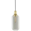 Normann Copenhagen Deckenleuchten-Amp Leuchte, groß, Rauchgrau - Messing