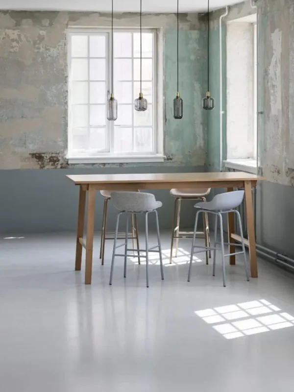 Normann Copenhagen Deckenleuchten-Amp Leuchte, groß, Rauchgrau - Messing