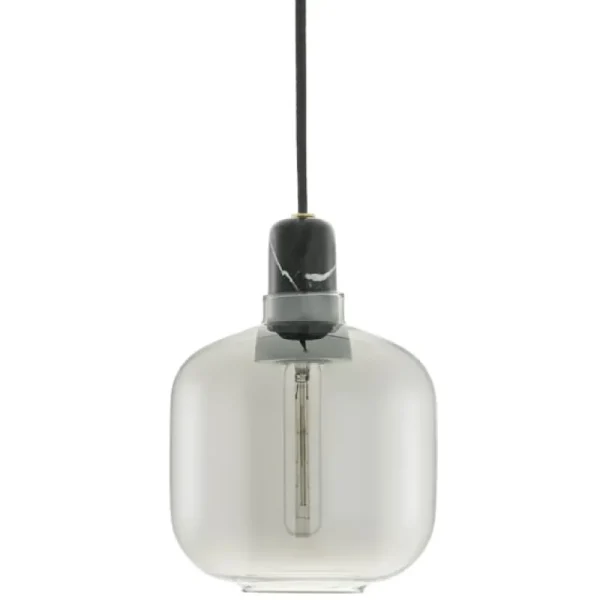 Normann Copenhagen Deckenleuchten-Amp Pendelleuchte, klein, rauchgrau/schwarz