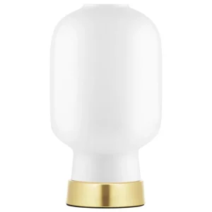 Normann Copenhagen Tischlampen-Amp Tischleuchte, Weiß - Messing