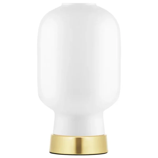 Normann Copenhagen Tischlampen-Amp Tischleuchte, Weiß - Messing