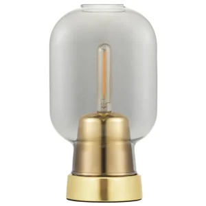 GUBI Tischlampen-Normann Copenhagen Amp Tischleuchte, Rauchgrau - Schwarz