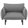 Nikari Sitzgelegenheiten-Normann Copenhagen Ark Sessel, schwarzer Stahl - Canvas 134