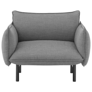 Nikari Sitzgelegenheiten-Normann Copenhagen Ark Sessel, schwarzer Stahl - Canvas 134