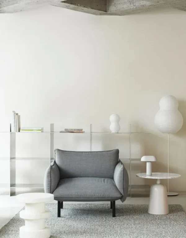 Nikari Sitzgelegenheiten-Normann Copenhagen Ark Sessel, schwarzer Stahl - Canvas 134