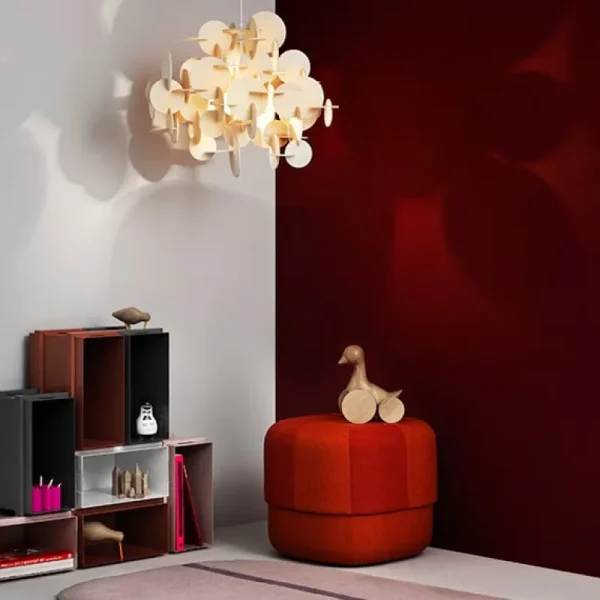 Louis Poulsen Deckenleuchten-Normann Copenhagen Bau Pendelleuchte, klein, natur