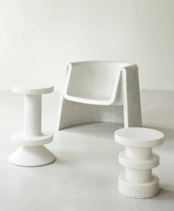 Normann Copenhagen Terrassenmöbel | Tische^Bit Hocker, Stapel, Weiß