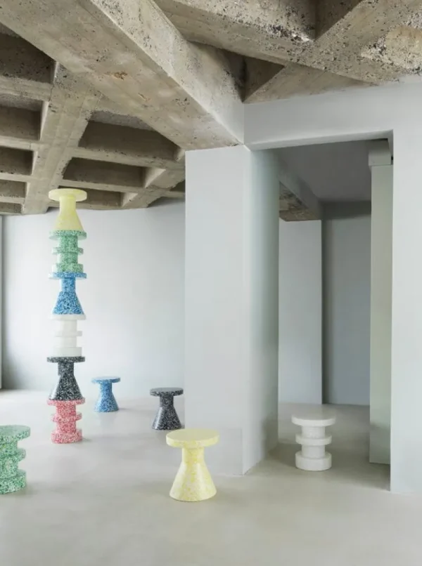 Normann Copenhagen Terrassenmöbel | Tische^Bit Hocker, Kegel, Gelb
