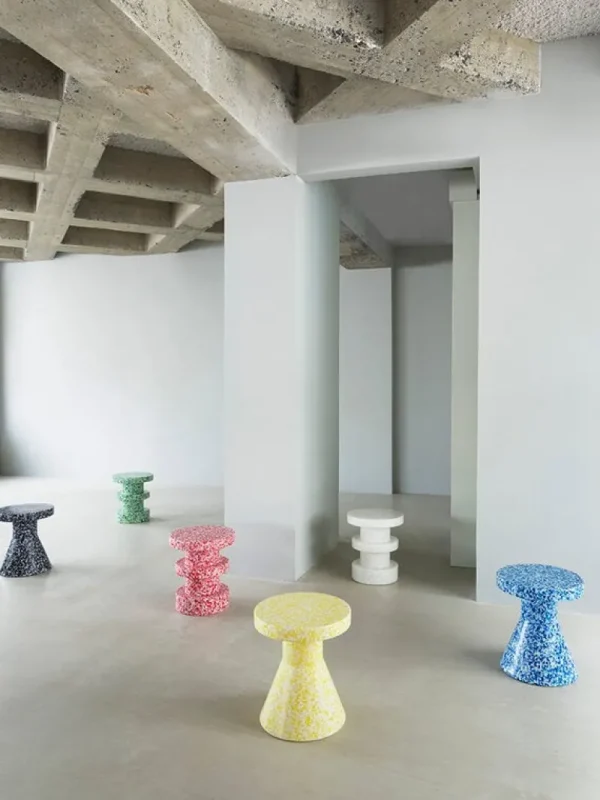 Normann Copenhagen Terrassenmöbel | Tische^Bit Hocker, Stapel, Rot