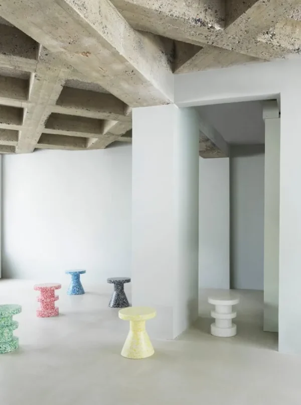 Normann Copenhagen Terrassenmöbel | Tische^Bit Hocker, Kegel, Gelb