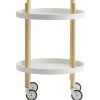 Normann Copenhagen Tische-Block Servierwagen, rund, weiß