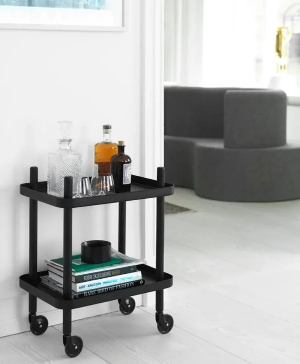 Normann Copenhagen Tische-Block Servierwagen, schwarz