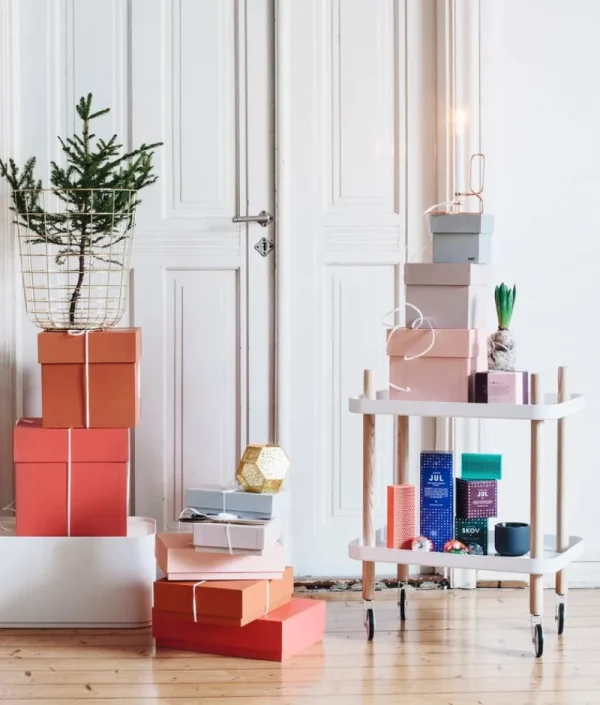 ferm LIVING Tische-Normann Copenhagen Block Servierwagen, weiß