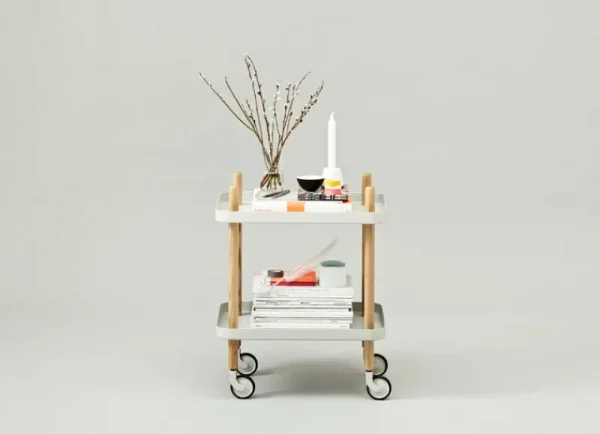 Wendelbo Tische-Normann Copenhagen Block Servierwagen, hellgrau
