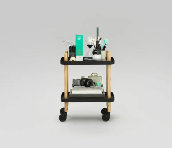 Normann Copenhagen Tische-Block Servierwagen, schwarz