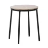 Normann Copenhagen Sitzgelegenheiten-Circa Hocker, schwarzer Stahl - Eiche