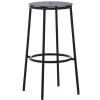 Tapio Anttila Collection Sitzgelegenheiten-Normann Copenhagen Circa Barhocker, 75 cm, schwarzer Stahl - schwarzes Aluminium