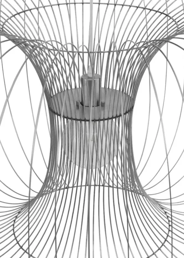 Northern Deckenleuchten-Normann Copenhagen Coil Pendelleuchte, 110 cm, Edelstahl