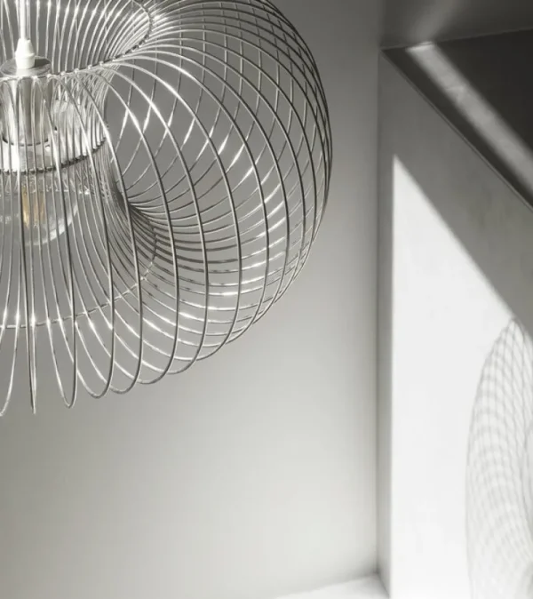 Northern Deckenleuchten-Normann Copenhagen Coil Pendelleuchte, 110 cm, Edelstahl