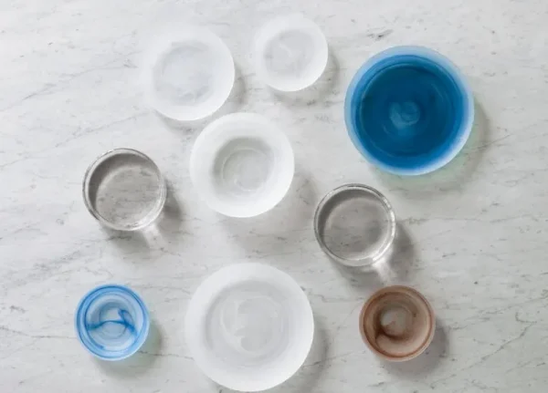 Finnish Design Shop Geschirr^Normann Copenhagen Cosmic Glasteller, 16 cm, Blau
