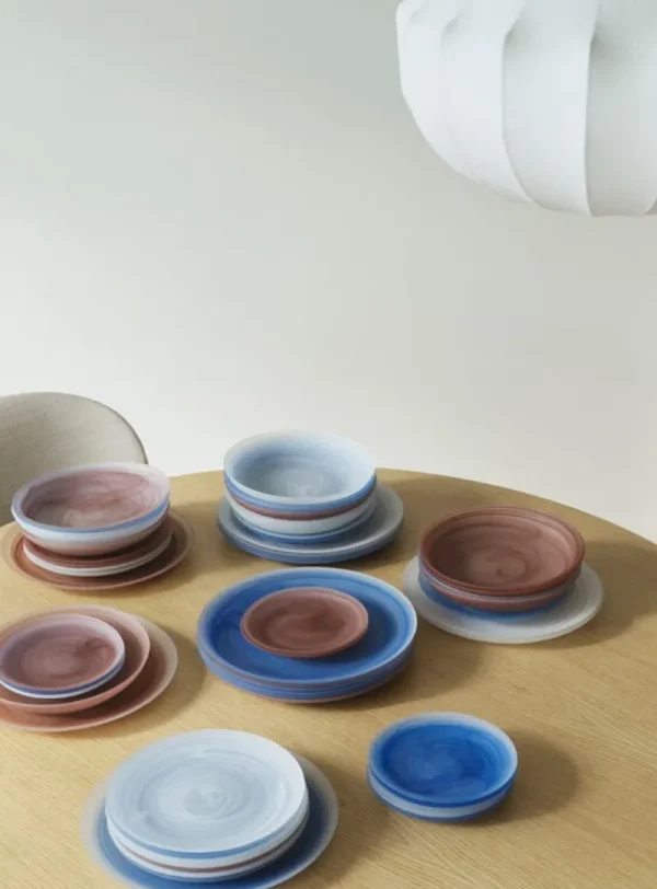 Finnish Design Shop Geschirr^Normann Copenhagen Cosmic Glasteller, 16 cm, Blau