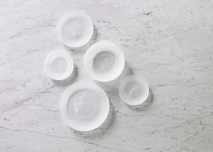 Normann Copenhagen Geschirr^Cosmic Glasteller, 21 cm, Weiß