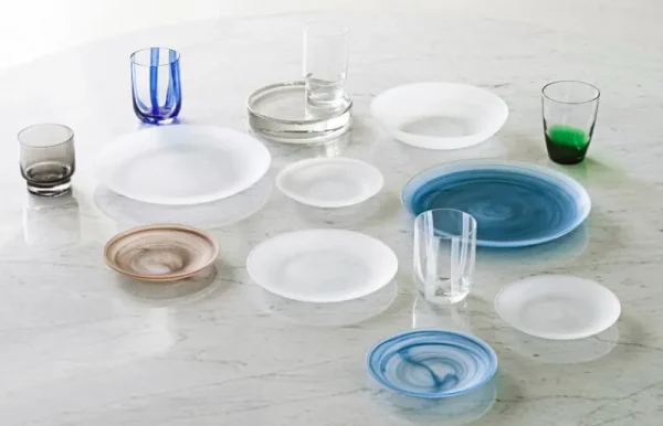 Finnish Design Shop Geschirr^Normann Copenhagen Cosmic Glasteller, 16 cm, Blau