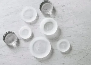 Normann Copenhagen Geschirr^Cosmic Glasteller, 21 cm, Weiß