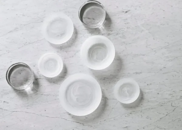 Normann Copenhagen Geschirr^Cosmic Glasteller, 21 cm, Weiß