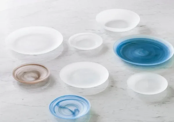 Finnish Design Shop Geschirr^Normann Copenhagen Cosmic Glasteller, 16 cm, Blau