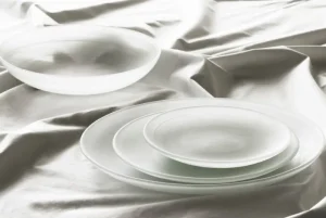 Normann Copenhagen Geschirr^Cosmic Glasteller, 21 cm, Weiß