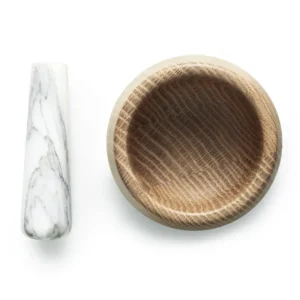 Normann Copenhagen Außenküche | Küchenutensilien^Craft Mörser und Stößel, weiß