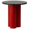 Miniforms Tische-Normann Copenhagen Dit Tisch, Hellrot - Portoro-Gold-Marmor