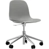Normann Copenhagen Bürostühle | Sitzgelegenheiten^Drehstuhl Form Swivel 5W Gaslift, Aluminium – Grau