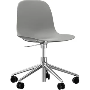 Normann Copenhagen Bürostühle | Sitzgelegenheiten^Drehstuhl Form Swivel 5W Gaslift, Aluminium – Grau