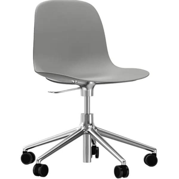 Normann Copenhagen Bürostühle | Sitzgelegenheiten^Drehstuhl Form Swivel 5W Gaslift, Aluminium – Grau
