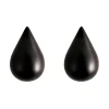 Normann Copenhagen Garderoben Und Kleiderbügel^Dropit Haken, klein, 2 Stück, Schwarz