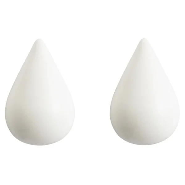 Normann Copenhagen Garderoben Und Kleiderbügel^Dropit Haken, groß, 2 Stück, Weiß