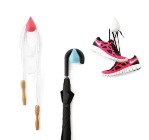 Normann Copenhagen Garderoben Und Kleiderbügel^Dropit Haken, groß, 2 Stück, Schwarz
