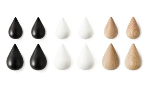 Normann Copenhagen Garderoben Und Kleiderbügel^Dropit Haken, groß, 2 Stück, Weiß