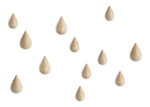 Normann Copenhagen Garderoben Und Kleiderbügel^Dropit Haken, groß, 2 Stück, Natur