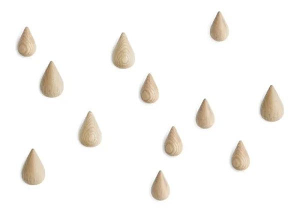 Normann Copenhagen Garderoben Und Kleiderbügel^Dropit Haken, groß, 2 Stück, Natur