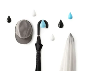 Normann Copenhagen Garderoben Und Kleiderbügel^Dropit Haken, groß, 2 Stück, Weiß