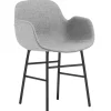 Normann Copenhagen Sitzgelegenheiten-Form Armlehnstuhl, schwarzer Stahl - Synergy 16